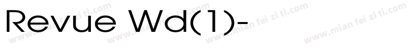 Revue Wd(1)字体转换